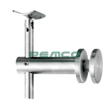 Adjustable Handrail Bracket Glass to Pipe Railing Bracket Glass Mounted Bracket with Pipe